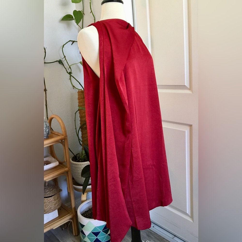 ❤️NEW H&M Sleeveless Red A-Line Swing Dress Retro 60’s Style ❤️
